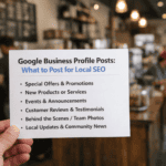 Google Business Profile Posts: What to Post for Local SEO